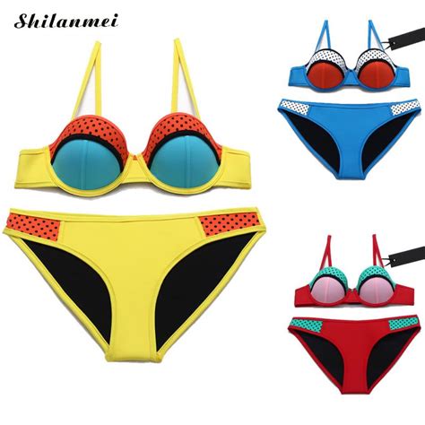 2017 patchwork different colors women bikinis mujer bikini female beach