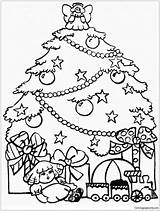 Christmas Tree Coloring Pages Presents Printable Color Coloringpagesonly Holidays Getdrawings Choose Board Present sketch template