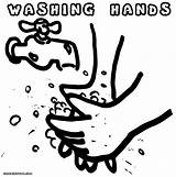 Hands Washing Coloring Pages Colorings Getdrawings Drawing sketch template