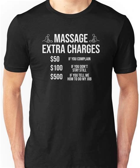 funny massage therapist extra charges t shirt essential t shirt by