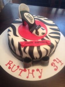 happy birthday ruthie favorite shoe cake cakes  cathy chicago