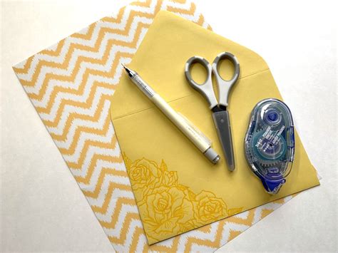 simple envelope liner tutorial tombow usa blog