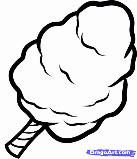 printable cotton candy coloring pages