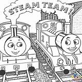 Thomas Coloring Pages Train Friends Printable Engine Tank Percy Kids Printables Print James Birthday Steam Sheets Children Color Colouring Sea sketch template
