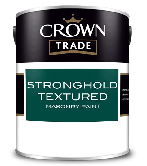 crown trade stronghold textured masonry paint  crown paints