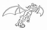 Spyro Dragon Coloring Pages Dawn Lineart Getcolorings Getdrawings Color Dr Drawing sketch template