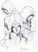 Creed Assassin Lapiz Fc05 únicos Bocetos Cosas Desenhar Goku Ezio Monstruo Visit Zeichnungen Pixgood Impresionantes sketch template