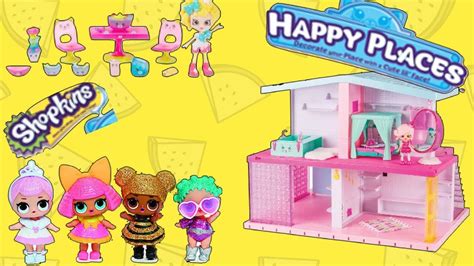 shopkins petkins happy places kitty dinner youtube