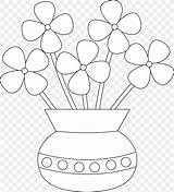 Flowerpot Blumentopf Malbuch Erwachsene Pngegg sketch template