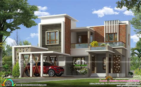 normal single floor home   stylish contemporary home remodeling kerala home design