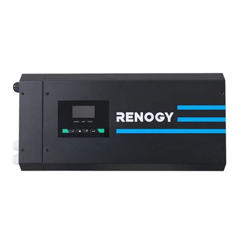 renogy   pure sine wave inverter charger  lcd display solartowncom