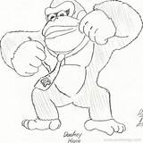 Donkey Kong Drawing Coloring Pages Pencil Printable Sketch Xcolorings 98k Resolution Info Type  Size Jpeg Getdrawings Paintingvalley Library Clipart sketch template