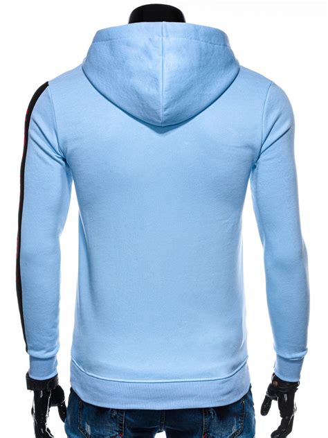 mens hoodie  light blue modone wholesale clothing  men
