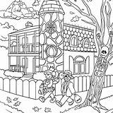 Hidden Halloween Coloring Object Pages Objects Printable Find Puzzles Printablee Via sketch template