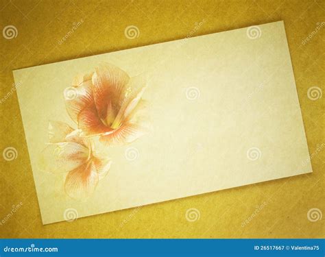 letter card stock image image  golden love letter