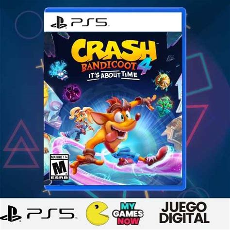 crash bandicoot    time juego digital ps mygames