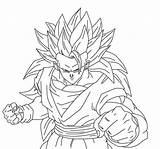 Coloring Goku Pages Kids sketch template