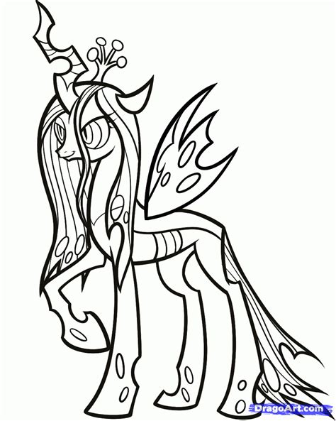 evil   pony coloring pages coloring  drawing