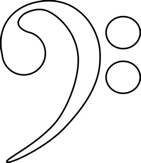 bass clef picture clipart