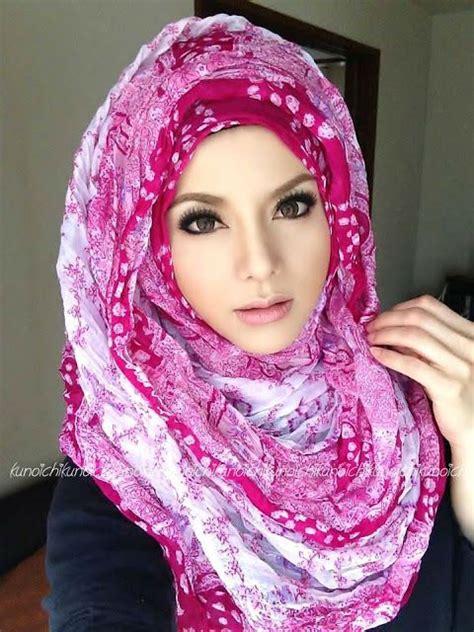 wanita muslimah cantik  berbagai negara liatajacom full face makeup hijab fashion