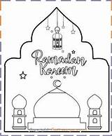 Ramadan Kareem Mubarak Mosque Fastseoguru sketch template