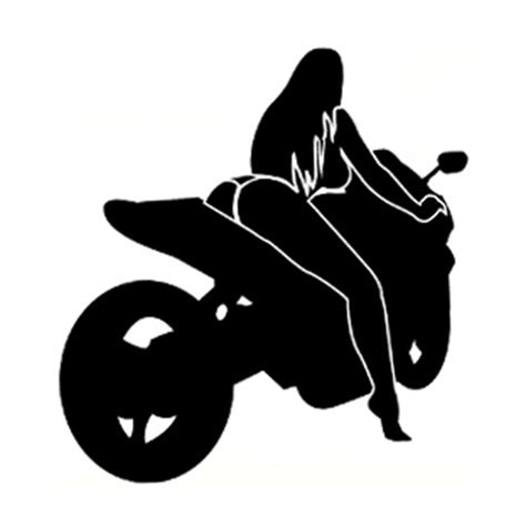 car styling decals sexy girl biker reflective waterproof