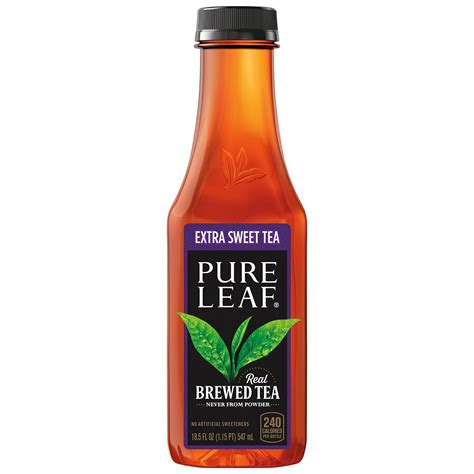 pure leaf iced tea extra sweet real brewed black tea  ounce