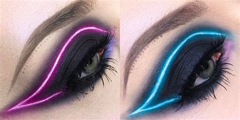 you need to try the new neon light makeup trend