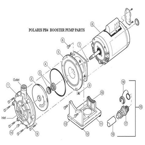 polaris pb  booster pump replacement parts   swim
