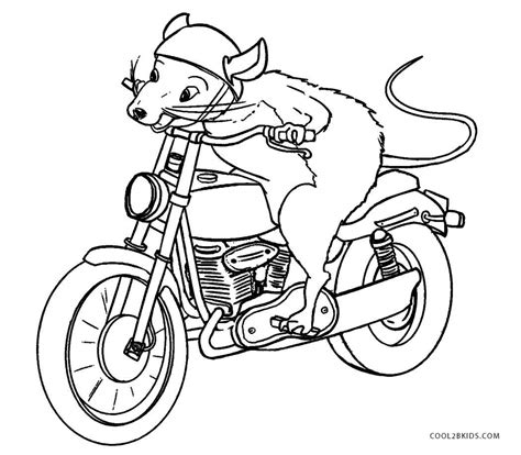 printable motorcycle coloring pages  kids coolbkids