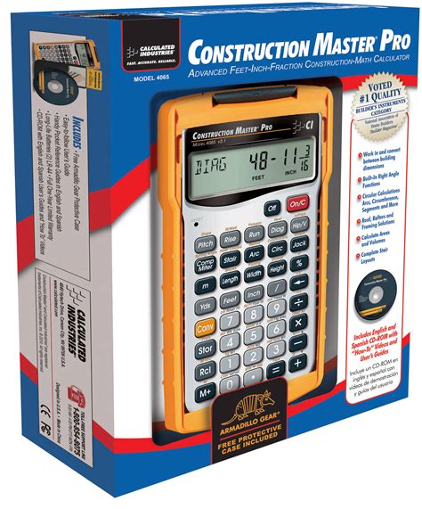calculated industries  construction master pro calculator mintfabstore