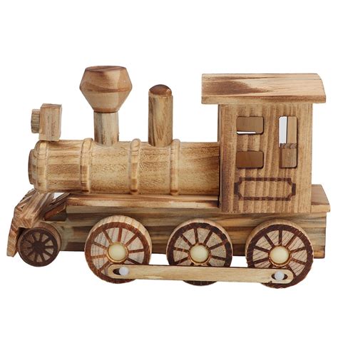 faginey kid toy train wooden trainwooden locomotive model simulated