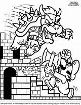 Mario Coloringlibrary sketch template