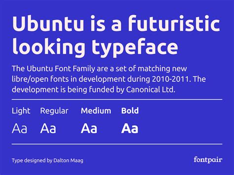 ubuntu font combinations similar fonts fontpair