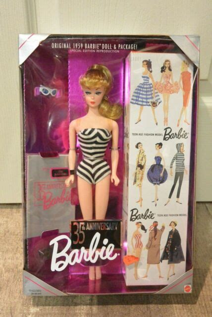 35th Anniversary Reproduction Of The Original 1959 Blonde Barbie Doll