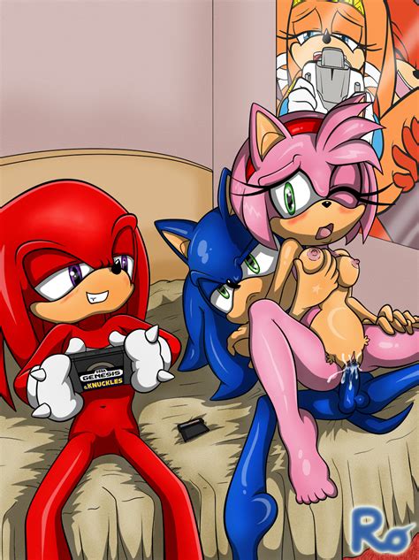 Image 2284385 Amy Rose Knuckles The Echidna Sonic Team