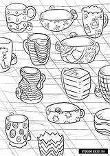 Coloring Mugs Värityskuva Hiding Behind Optimimmi Takana Pages Täällä Quality  High sketch template