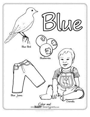 color blue coloring page  coloring pages
