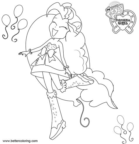 pony equestria girls coloring pages pinkie pie
