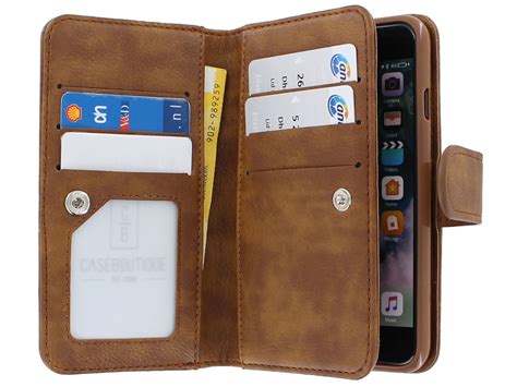 true wallet book case xl bruin iphone  hoesje