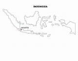 Indonesia Map Coloring Indonesian Pages Kids Para Colorear Dibujos Mapas Search Color Template sketch template