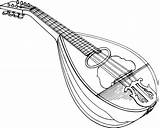Mandolin Clipart Outline Drawing Line Clip Sketch Bowlback Vector Mando Cliparts Tool Cat Graphics Simple Clipground Vectors Transparent Getdrawings Online sketch template