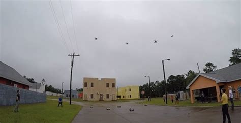 darpa tests deploy swarm drones  control city blocks dronelife