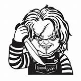 Chucky Chuckie Cricut Freddy Krueger Vectorkhazana Eps Childs Fictional sketch template
