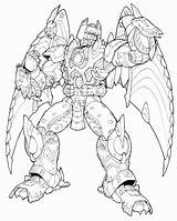 Coloring Pages Fallen Transformer Revenge Popular Coloringhome sketch template