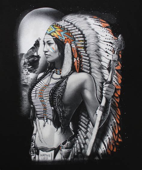 Native American Woman Warrior Tees Geek