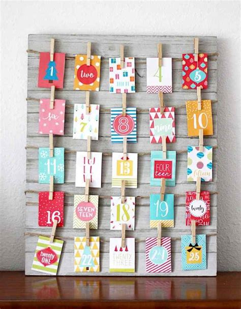 creative homemade advent calendar ideas  families gluesticks