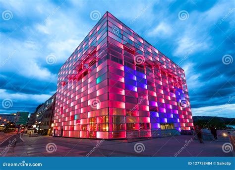 ars electronica center linz editorial stock image image  festival modern