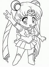 Sailor Coloringhome Chibi Letzte sketch template