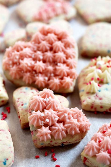 valentine s sugar cookies with vanilla buttercream frosting valentine